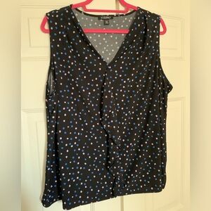 Roz & Ali Sleeveless Ruffle Top
